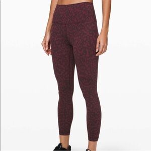 Lululemon Align Pant 25” Formation Camo Dark Adobe Multi Leggings Size 4